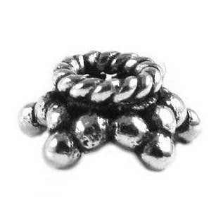 CSF-177 Silver Overlay Bead Cap for wholesale by Bali Designs