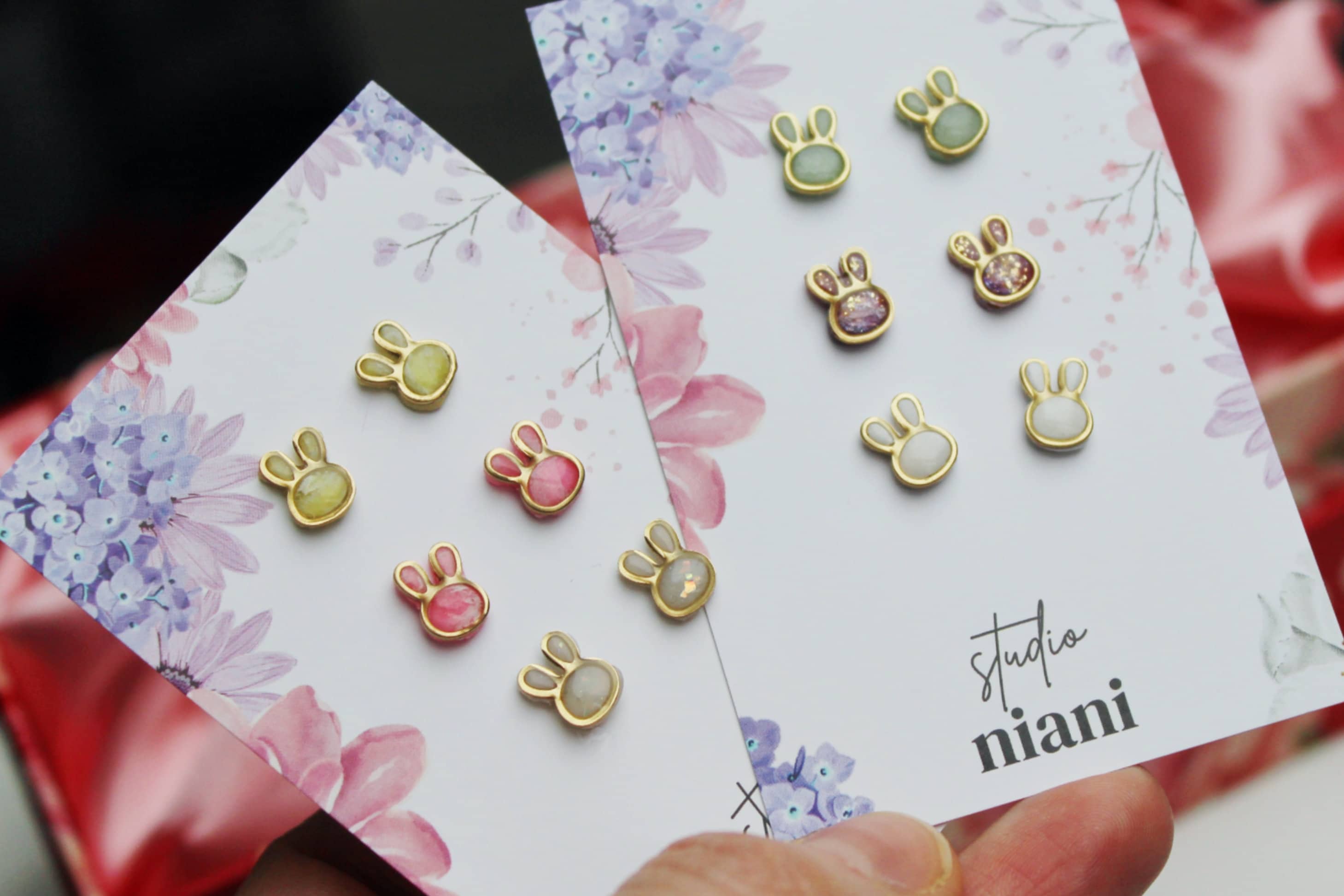 Studio Niani - Wholesale Stud/Post Earrings - Minimalist Earrings, Tiny Stud Earrings, Bunny Earrings2