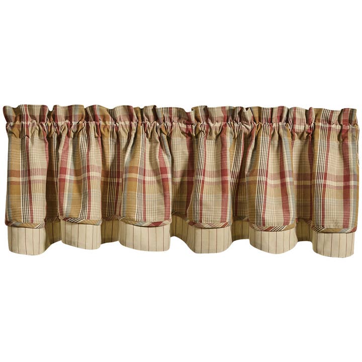 Spice Route Lined Layered Valance 16"L for wholesale by Park Designs