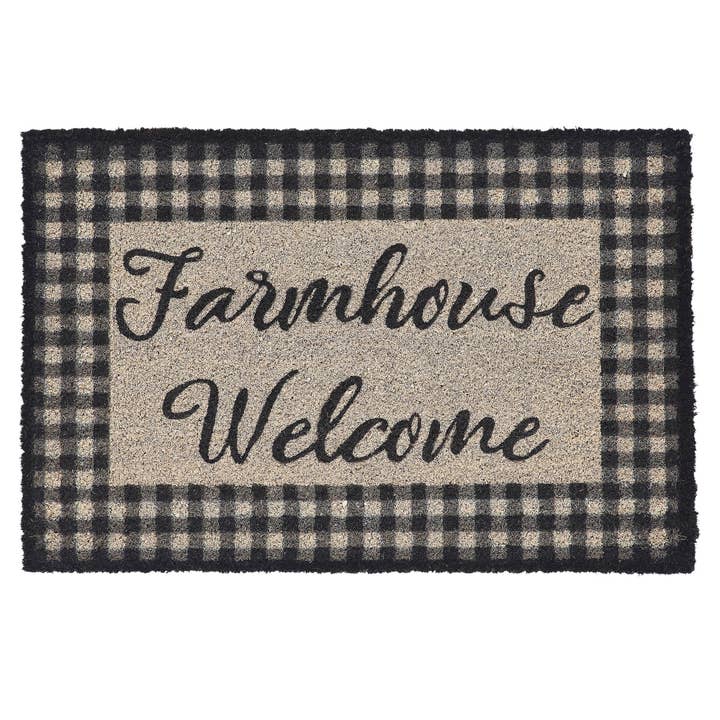 VHC Brands - Wholesale Door Mat - Finders Keepers Farmhouse Welcome Coir Rug Rect 20x30