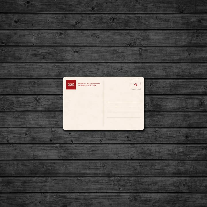 DKNG Studios - Wholesale Postcard - Postcard: Dive Bar