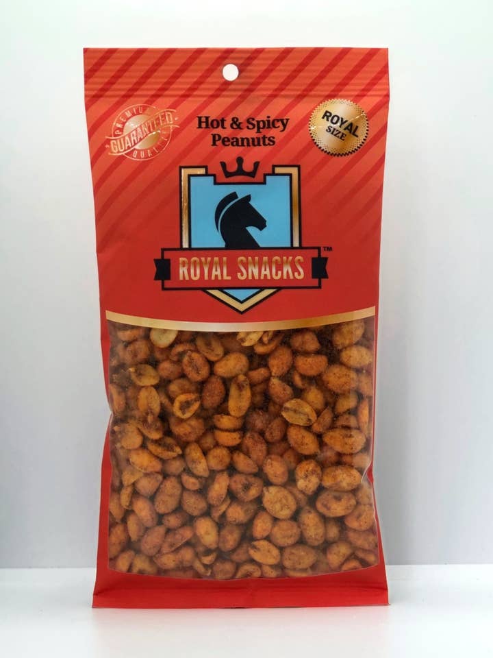 Hot & Spicy Peanuts for wholesale by Royal Snacks Inc.
