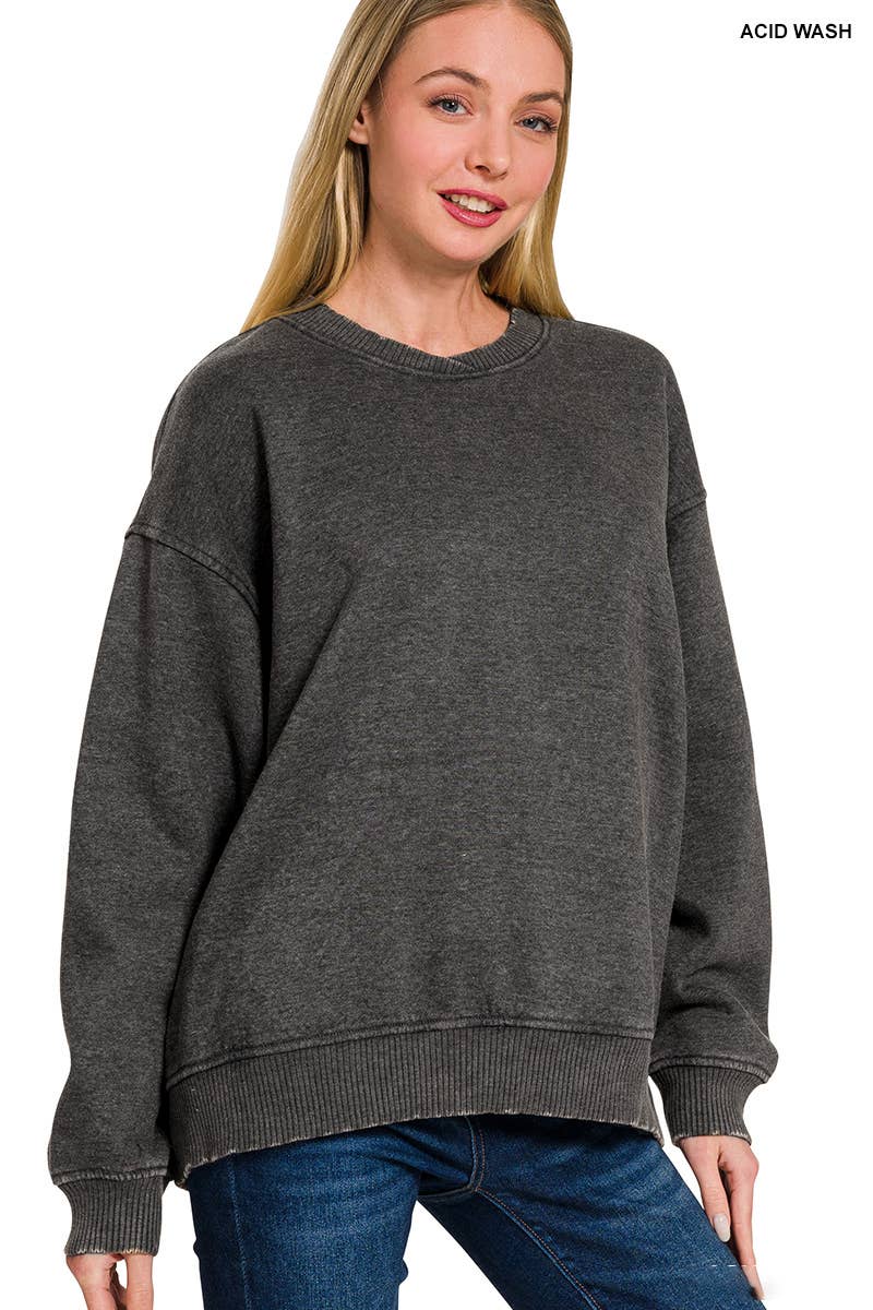 42POPS – Sweatshirt - Mulher por atacado – ',.._ Sweatshirt de Lã Polar Snow Wash50