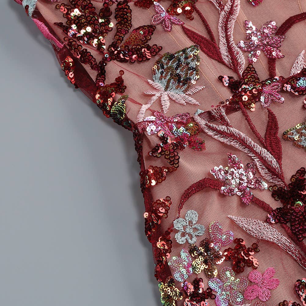 Productseeker - Wholesale Gown - Women's - DR578 Elegant Off-Shoulder Floral Embroidered Sequin Dress10