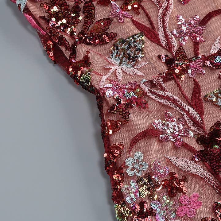 Productseeker - Wholesale Gown - Women's - DR578 Elegant Off-Shoulder Floral Embroidered Sequin Dress10