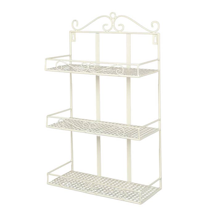 Wandplank Antiek Wit 50 cm voor wholesale door Ambiente Haus