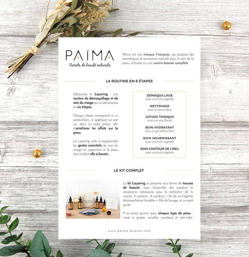 Païma - Wholesale Electronic Skincare Device - Flyer Païma