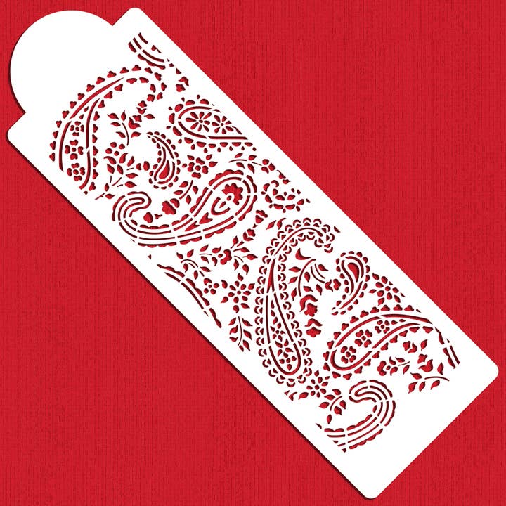 Pochoir à gâteau cachemire pour la vente par Designer Stencils