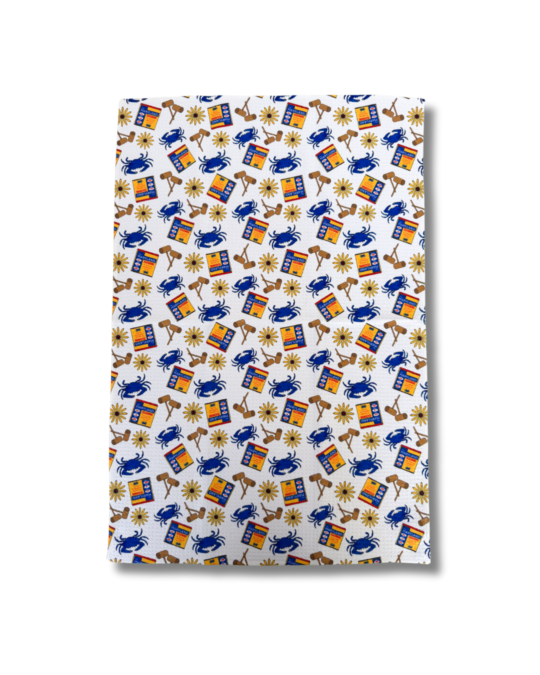 Jami Creates - Wholesale Tea Towel - Maryland Seasoning Crab Feast Kitchen Dish Towel2