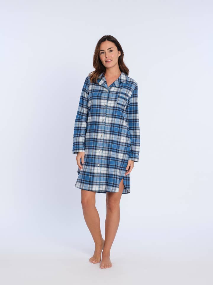 Chemise de nuit en veau à carreaux pour la vente par Guasch