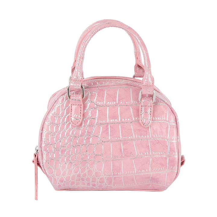 Alligator Embossed Fashion Hand Tote for wholesale by Handbag Factory Corp