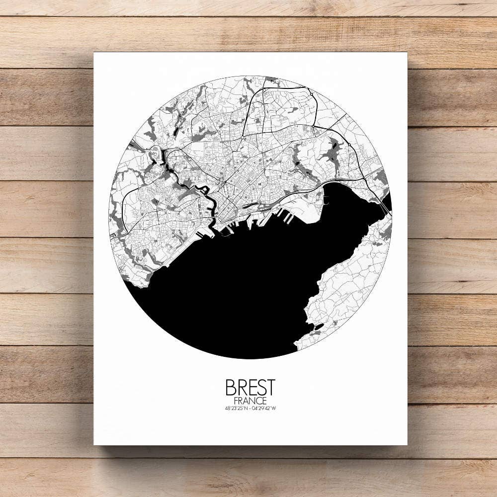 mapospheres - Venta al por mayor Pósteres - Poster de Brest | Francia10