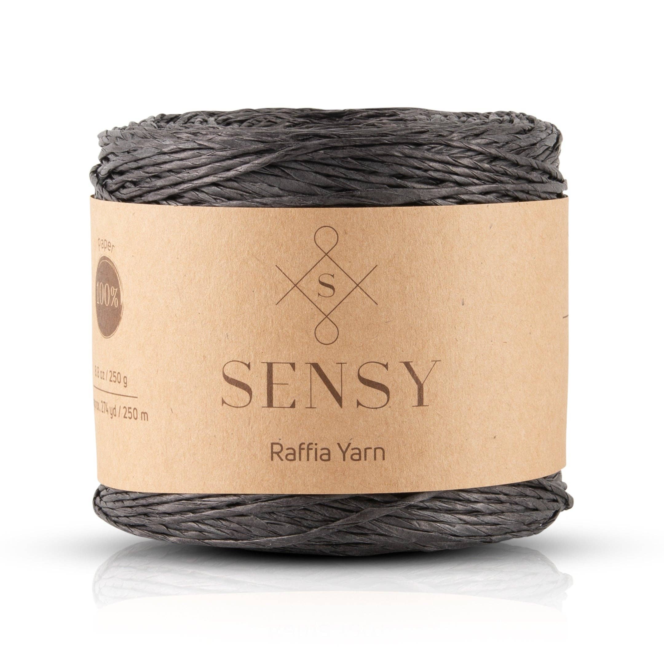 Sensy - Venta al por mayor Hilos - Sensy Hilo de rafia 100 % papel, 250 m (274 yd)2