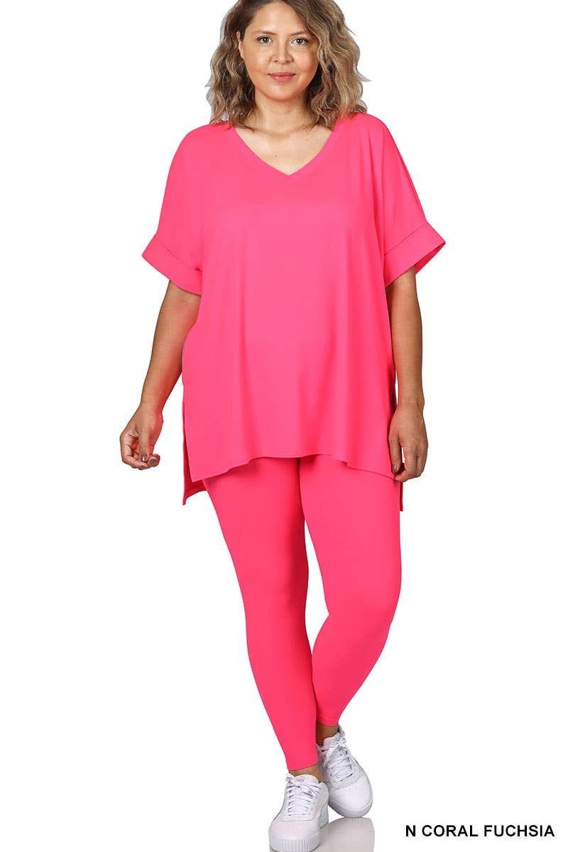 42POPS - Wholesale Lounge Set - Women's - `.Plus Microfiber Lounge Wear 2 Pc Set82