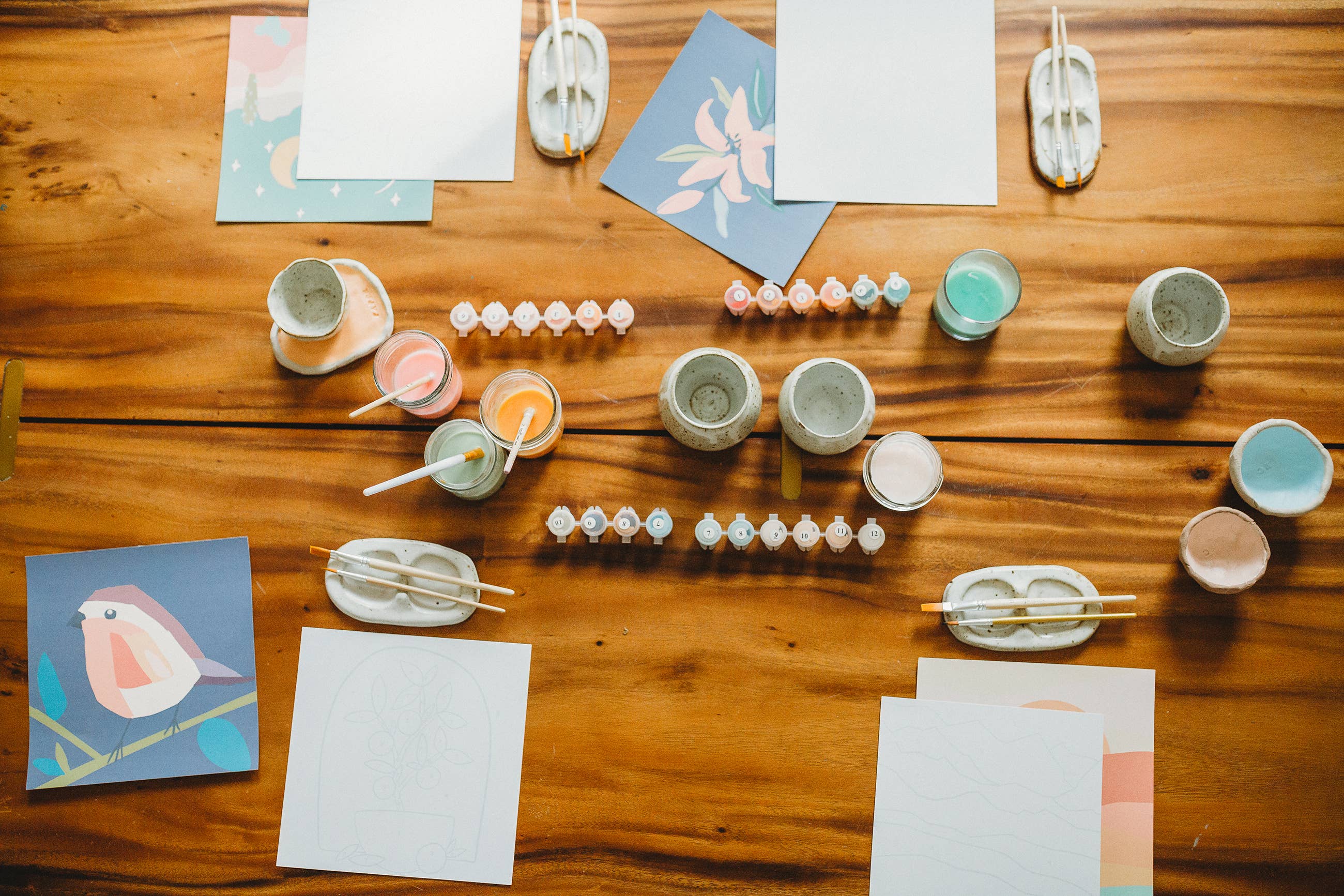 Breathe People – Kit de artesanato DIY por atacado – Kit Caminhada na Natureza Arte Meditativa Pintura por Número7