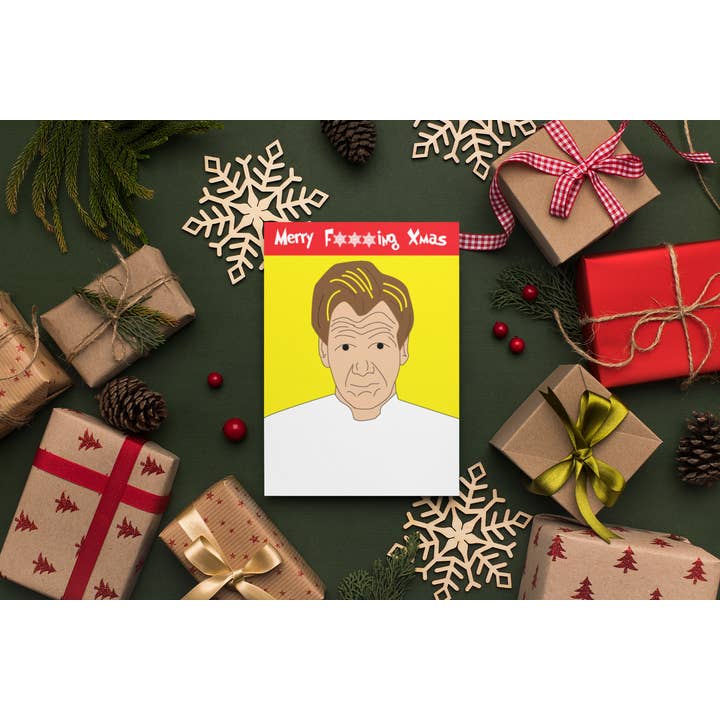 Tarjeta de Navidad escocesa - Gordon Ramsay para venta al por mayor de Brave Scottish Gifts
