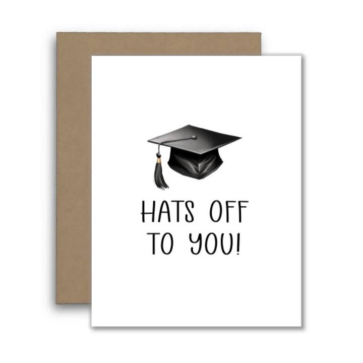 Graduation Card – Hats Off to You! 🎓 for wholesale by North Star Rustics Greetings