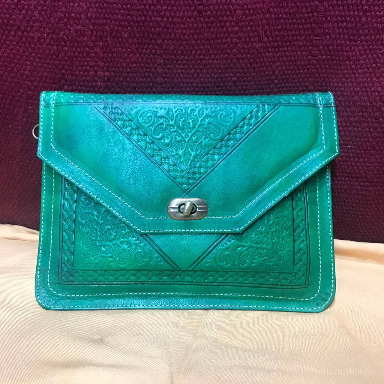 High crafty – wholesale Clutch bag – women's – 👜 Moroccan Leather Handbag – Women’s Clutch, Makeup Purse, 3