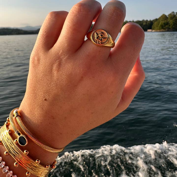 Cherub Ring (sizes 7-9) for wholesale by DRIP JEWELRY