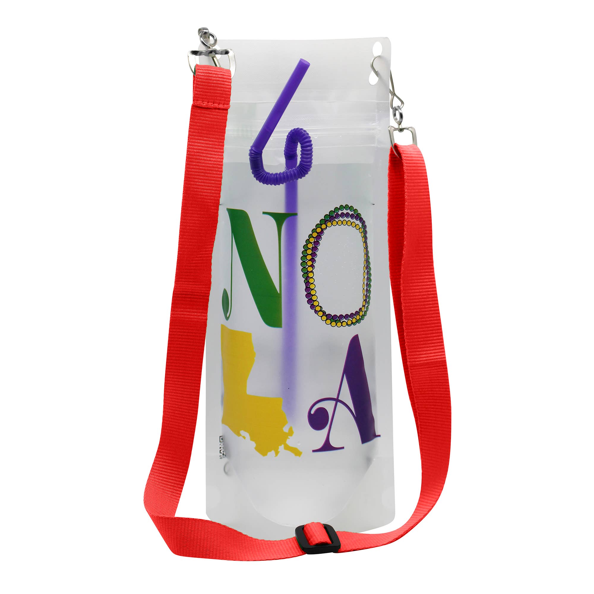 NeckSip – wholesale Party gift – NOLA Mardi Gras - Wearable Drink Pouches (16oz | 2-pk)12