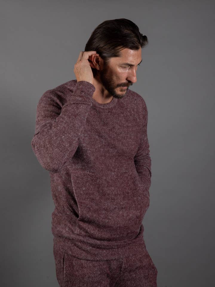 Mika Jaymes - Wholesale Sweatshirt – Men's - Men's Soft Knit Melange Kangaroo Pocket Pullover Sweater25