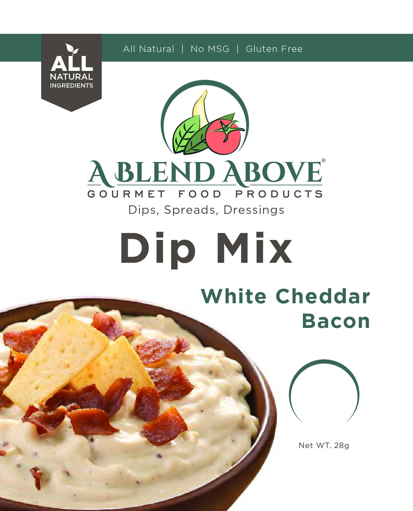 A Blend Above - Wholesale Dip - White Cheddar Bacon Dip Mix