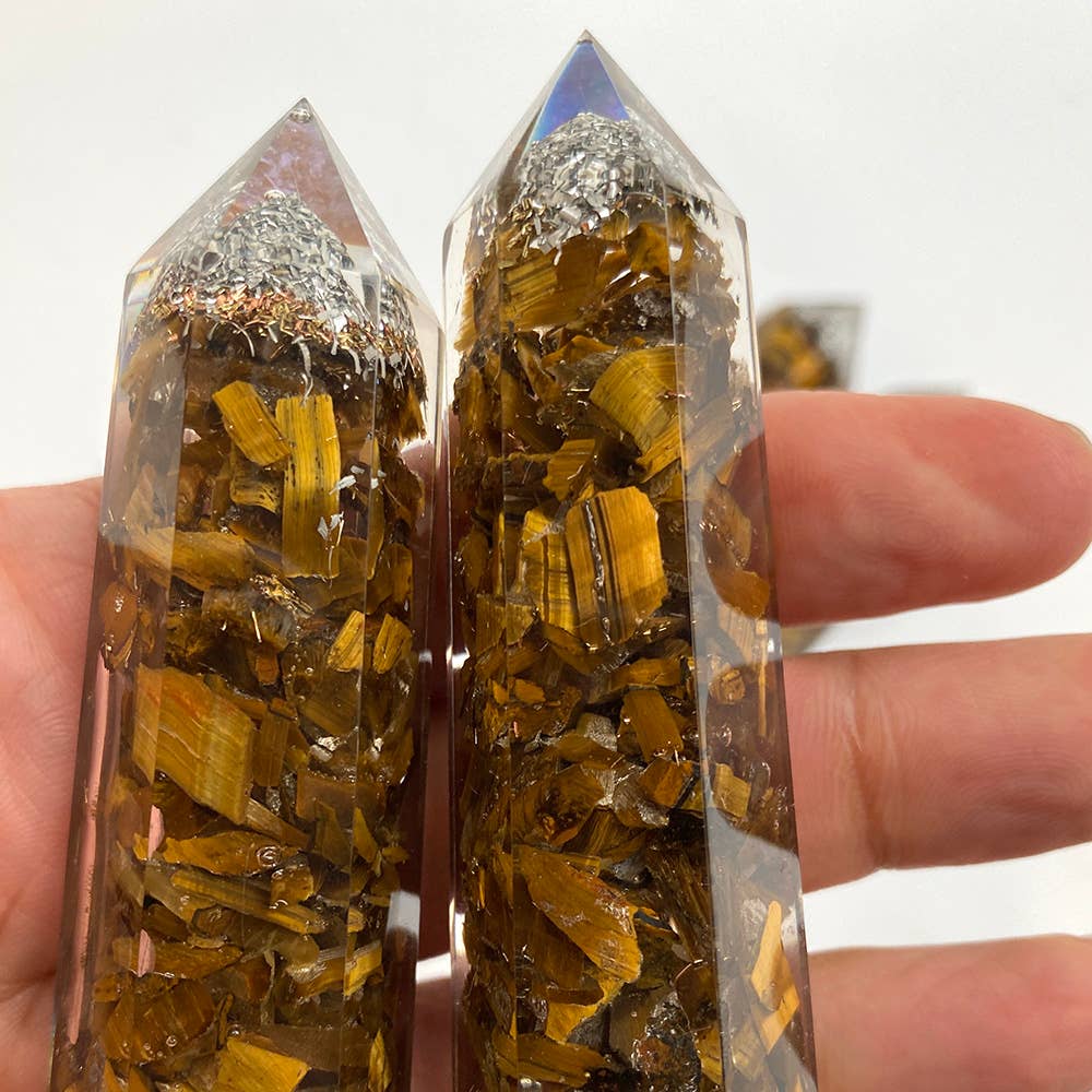 VIE – wholesale Spiritual stone/crystal – Orgonite Obelisk Tower, 8x2x2cm3