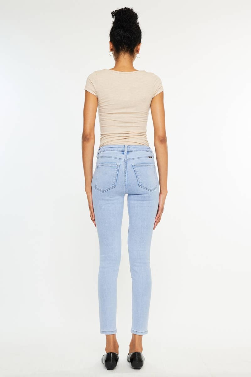 LIGHT OPEN PACK HIGH RISE ANKLE SKINNY JEANS-KC20050L for wholesale on Faire6