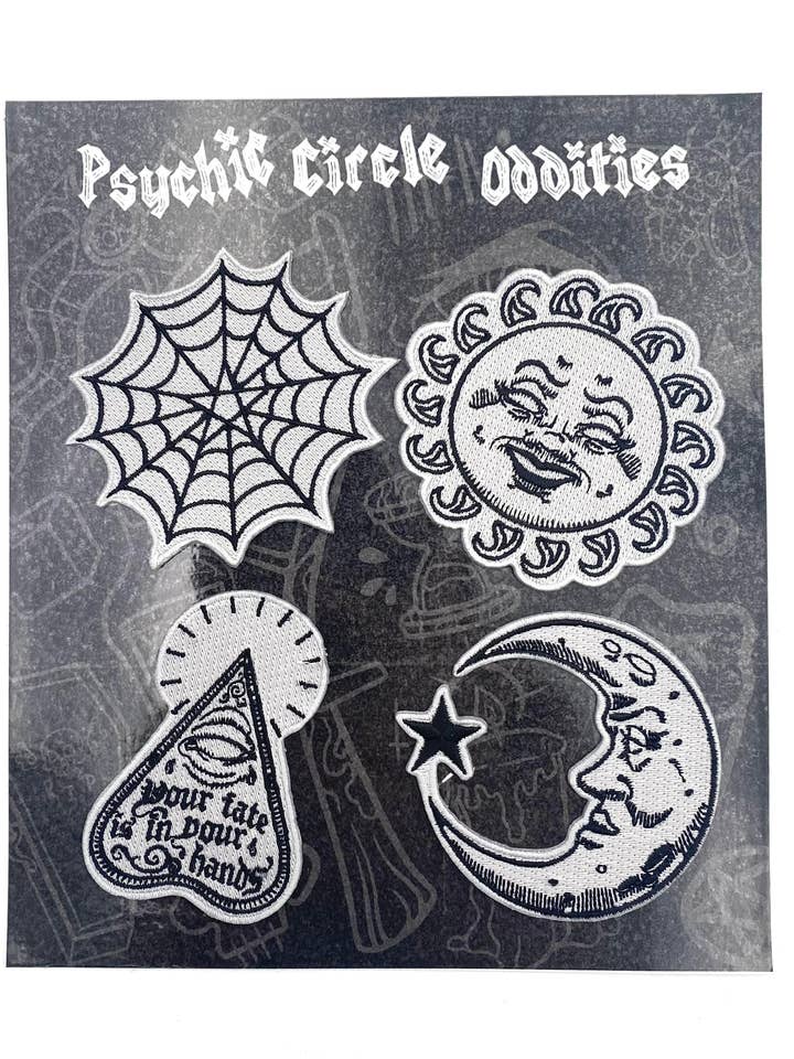 Glow in the dark spirit board patch set! Limited edition of for wholesale by Psychic circle oddities