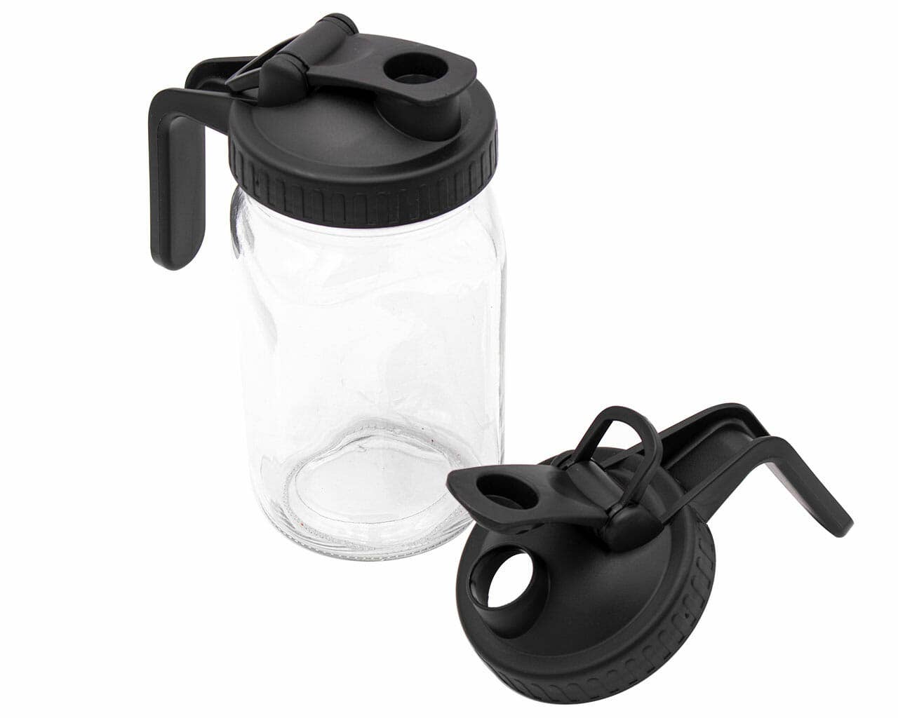 Mason Jar Lifestyle – wholesale Drink lids – 3 Pack Pour & Store Pitcher Lid with Handle for Mason Jars14