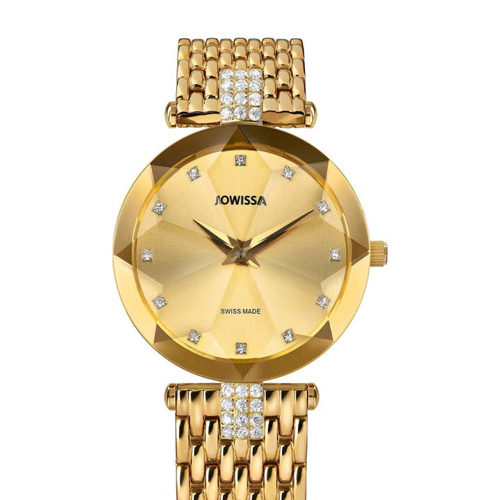 Jowissa - Wholesale Wrist Watch - Women's - Facet Strass Swiss Ladies Watch J5.629.M