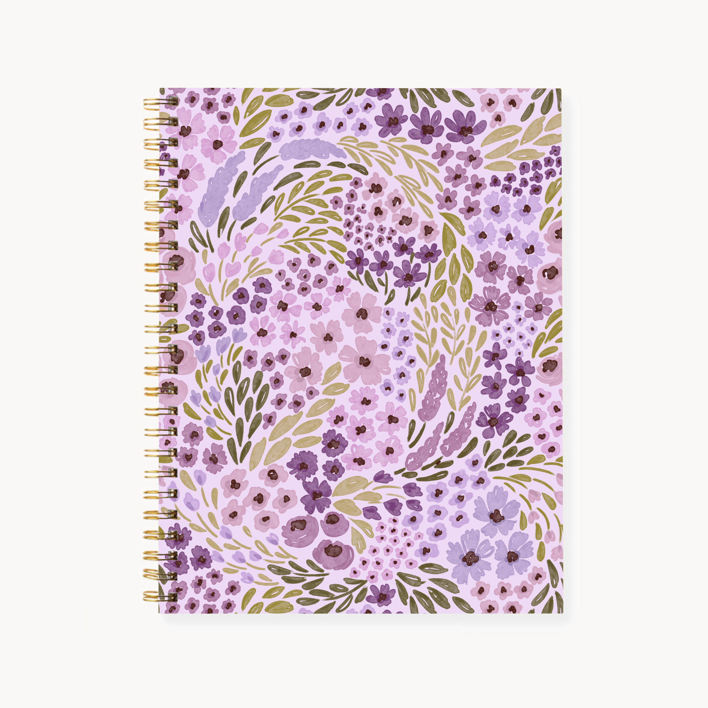 Elyse Breanne Design - Wholesale Notebook - Floral 7x9 Hardcover Spiral Notebook3