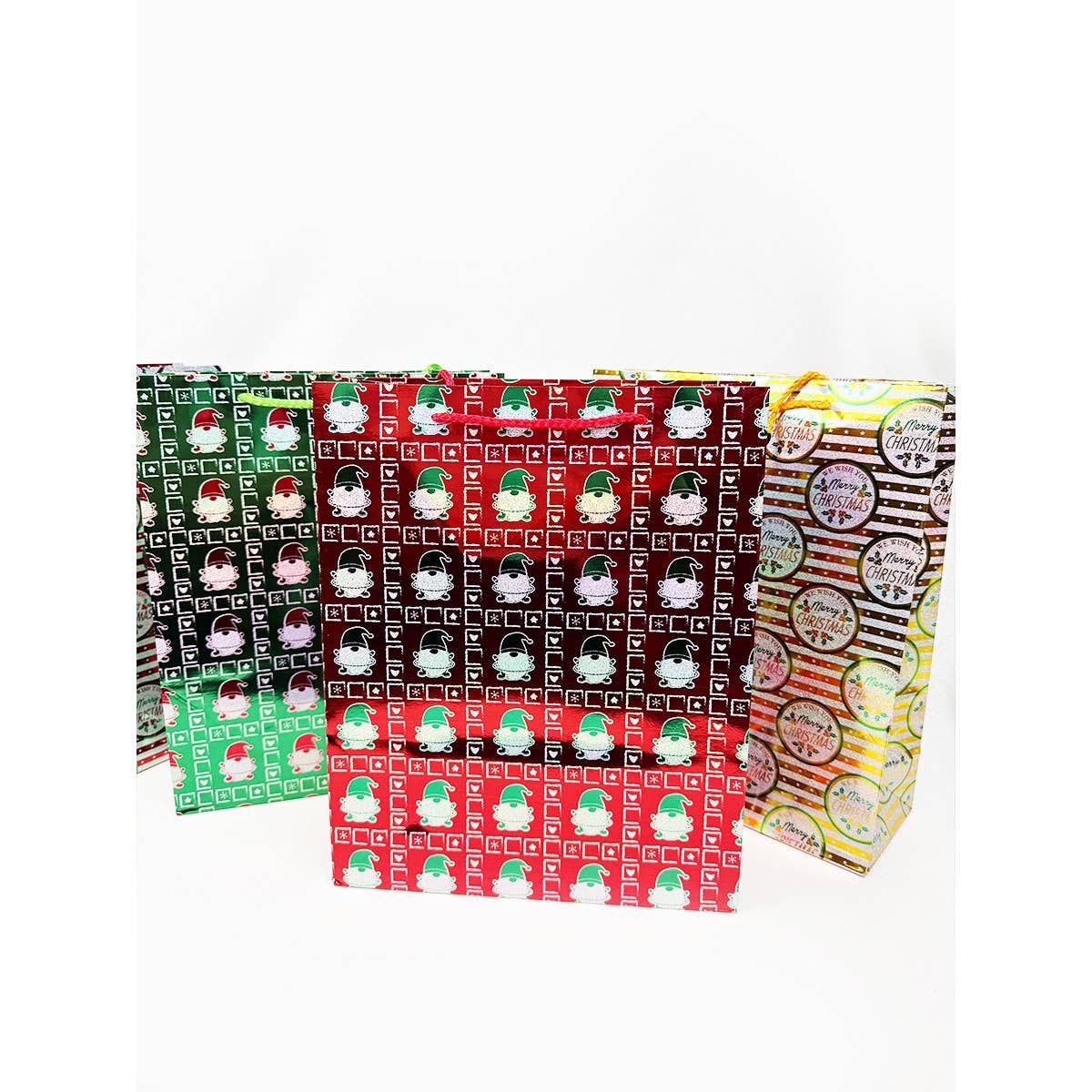 MIX COLOR Fancy Holographic Christmas Gift Bag for wholesale on Faire2