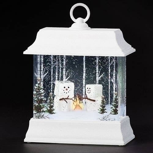 Lighted Swirl Lantern; Marshmallows by Fire for wholesale by Roman