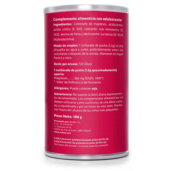 sotya - Wholesale Oral Supplement/Vitamin - Sotya-Varios - Magnesium Carbonate Strawberry Bottle 180gr1