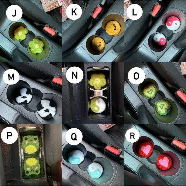 MUUDLAND - Venta al por mayor Posavasos para coche - Mujer - Juego de 2 posavasos para coche, decoración personalizada para coche, coche nuevo