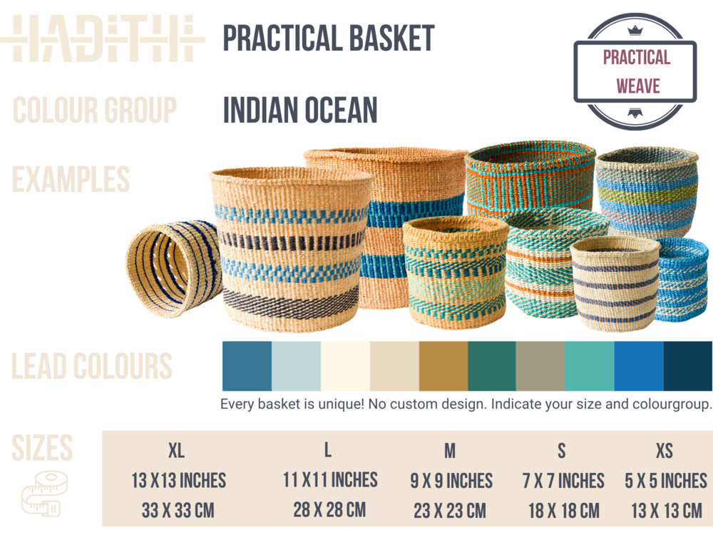 Crafts by Solid - Wholesale Basket - Handwoven Sisal Baskets - Colourful hues - XXS - XXL8