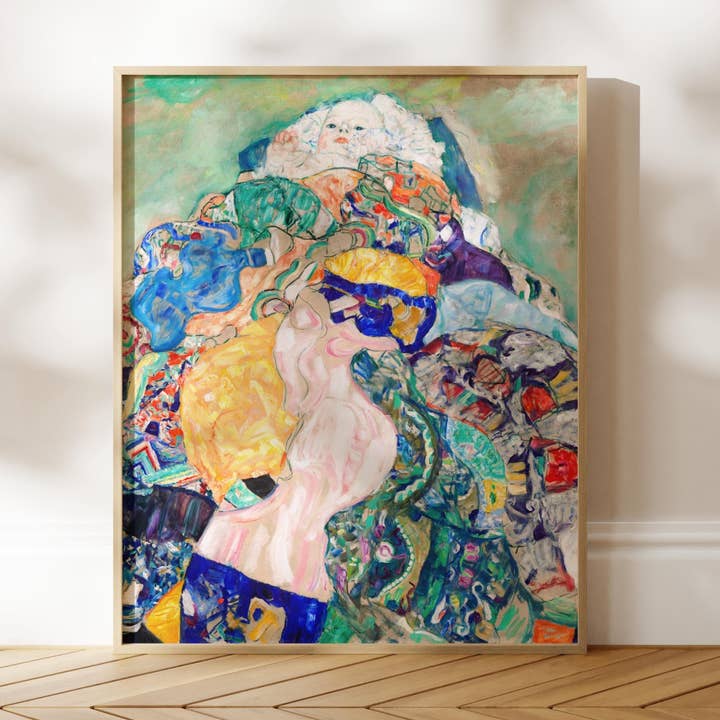 Gustav Klimt - Baby (Cradle) | Fine Art Giclée Print for wholesale by Pathos Studio