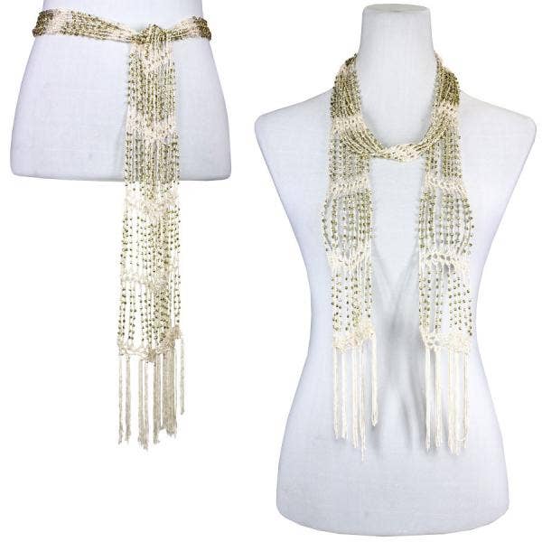 The Magic Scarf Company - Wholesale Scarf - Women's - 1755 - Shanghai Beaded Scarves/Sash70