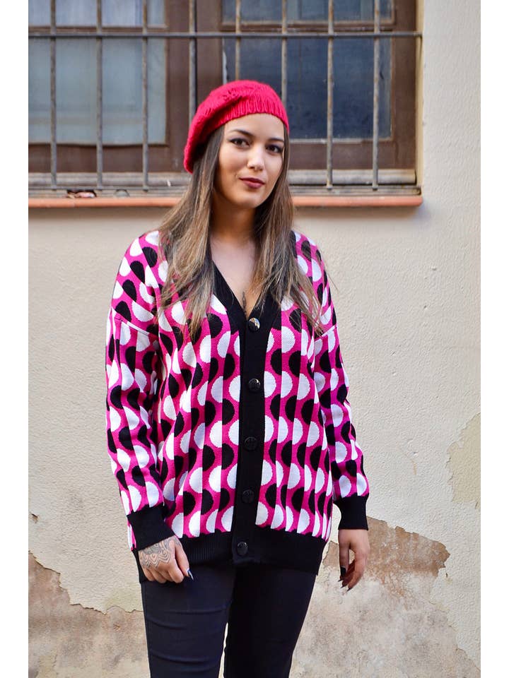 Flipa Barcelona - Wholesale Cardigan - Women's - Geo Cardigan3