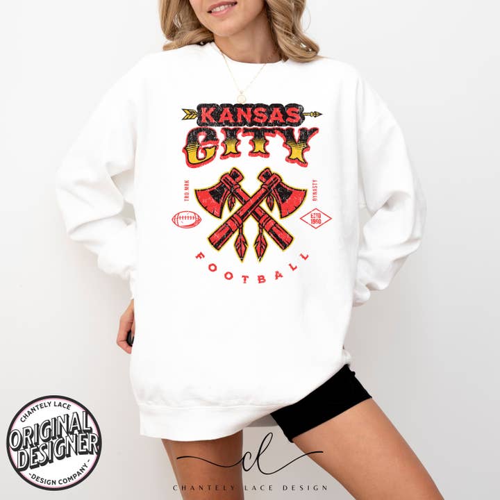 Kansas City Football | KC Design Exclusivo NFL por atacado de Chantely Lace