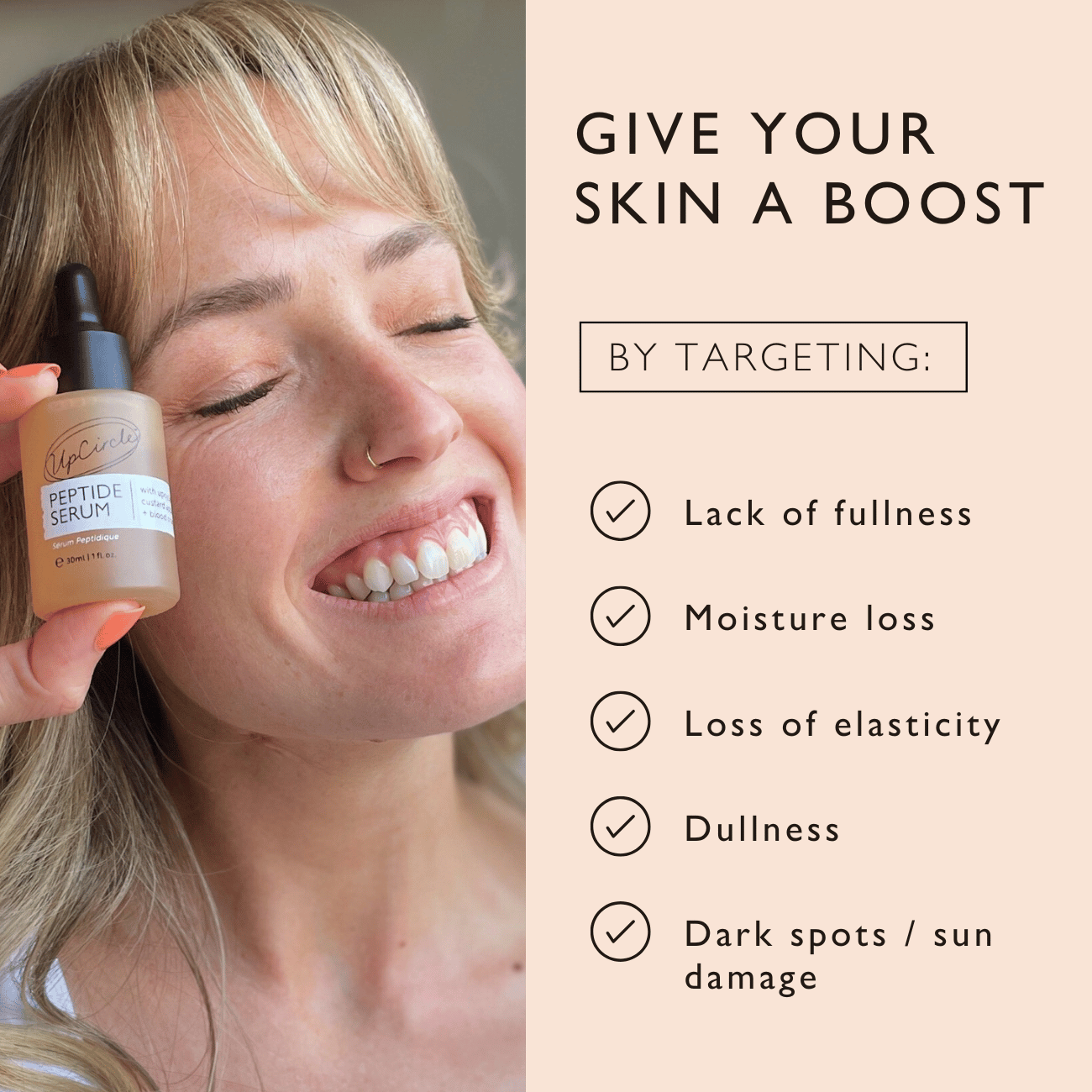 VIAI Beauty - Vente Concentré/sérum pour le visage - Sérum Peptide à la Pomme Cannelle + Orange Sanguine - Format Voyage3