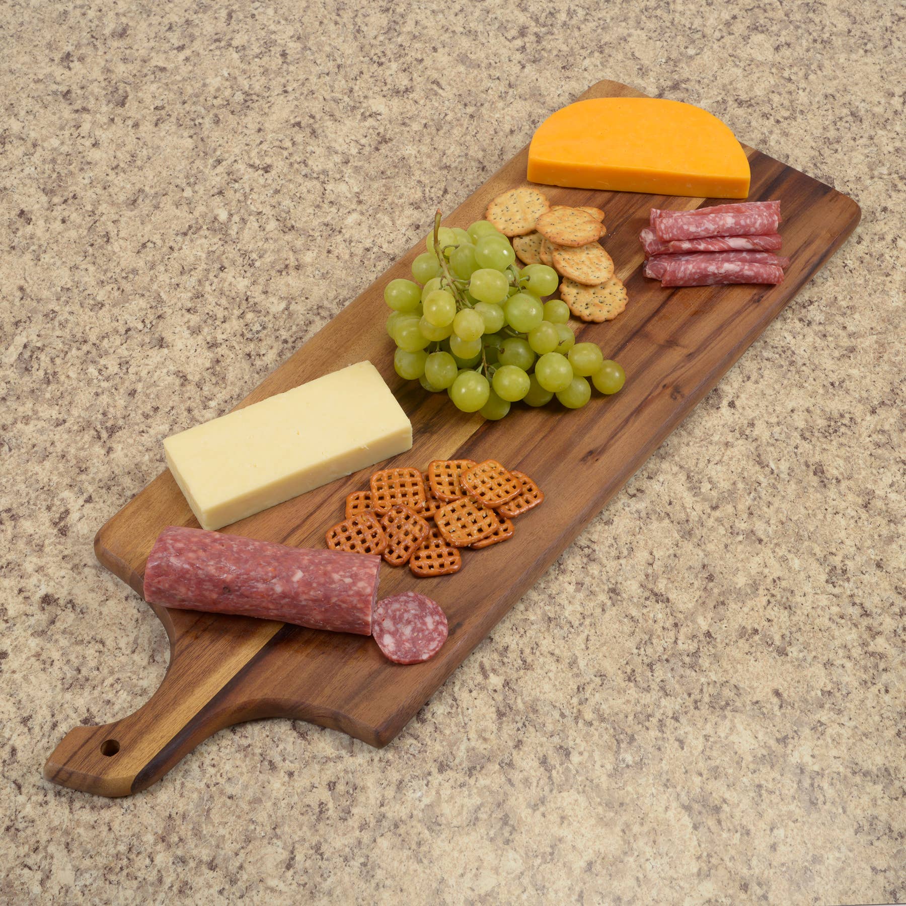 Kalmar Home - Vente Planche à découper - Planche à découper/charcuterie en bois d'acacia - 66 cm x 23 cm2