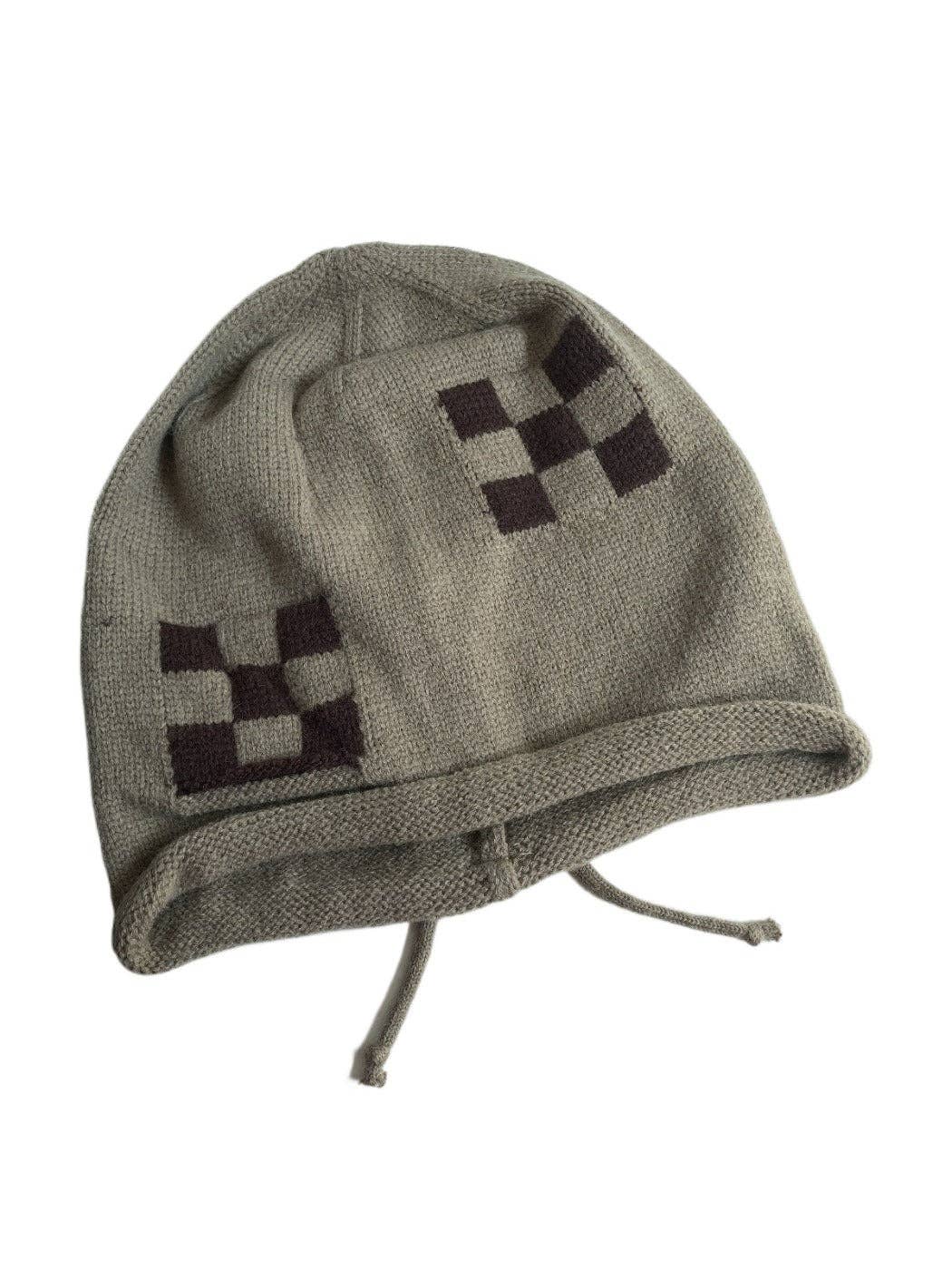 Funkyrel® Atzbranding Limited - Vendita all'ingrosso Berretto - Unisex - Haila - Berretto a Maglia a Quadri Unisex Versatile0