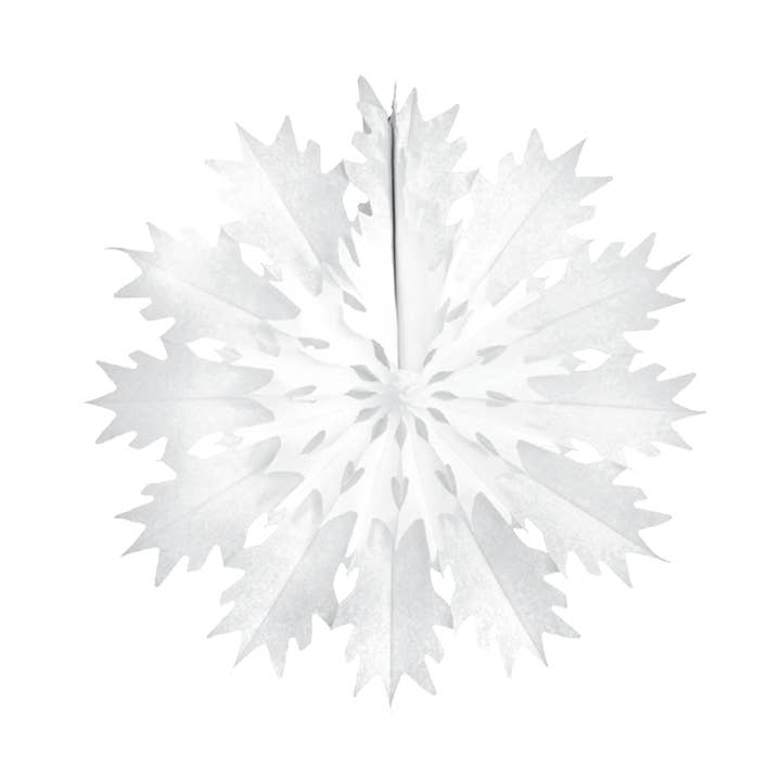 Classic Snowflake Fan 45cm White for wholesale by studio THIE