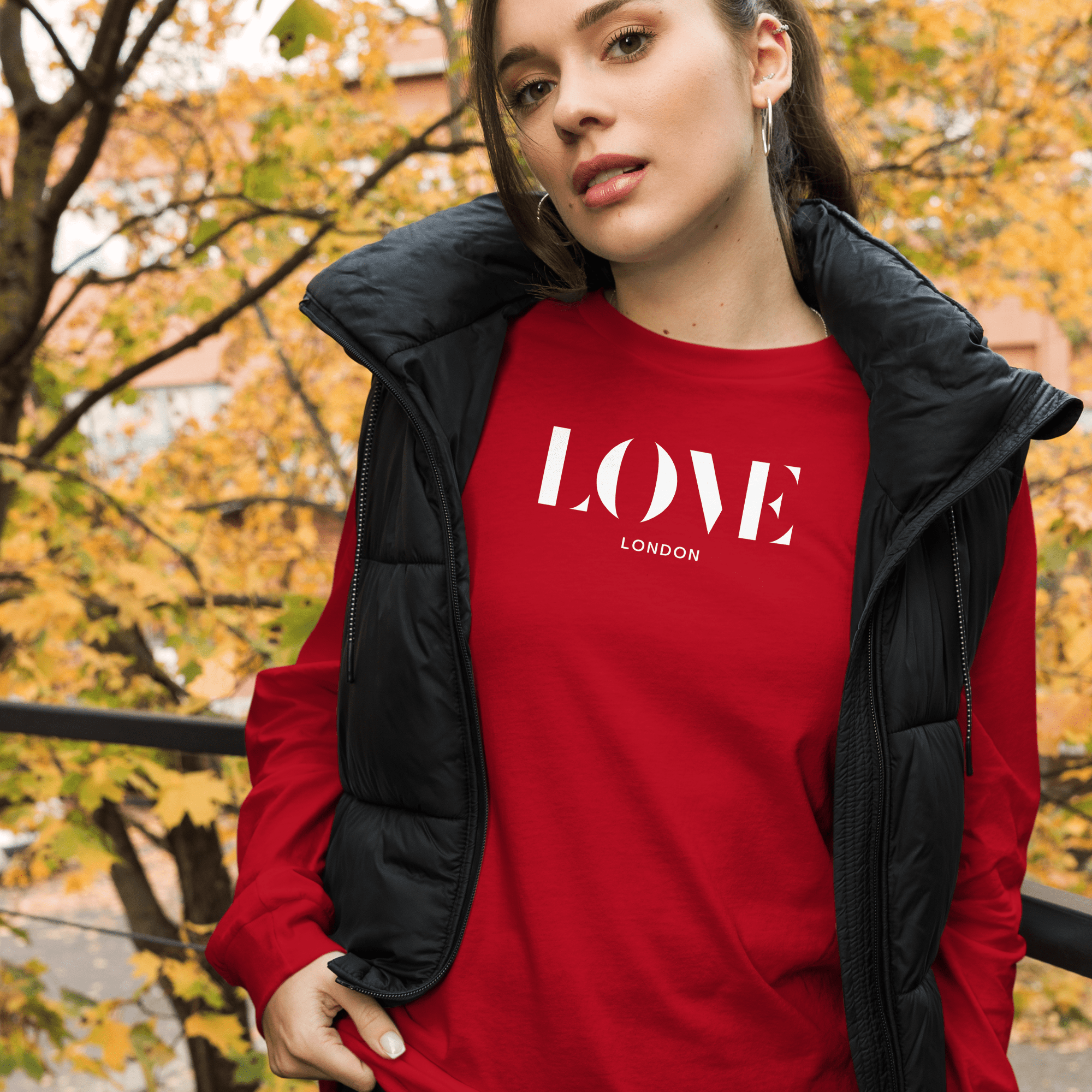 Jolly & Goode - Wholesale Screen Printed T-Shirt - Women's - Love London Long Sleeve Shirt3