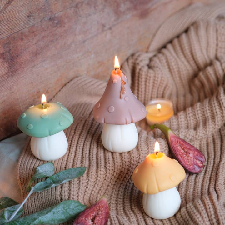 Interlude Candles - Vendita all'ingrosso Candele regalo - Candele a forma di fungo | Toadstol Candles | Cottagecore3