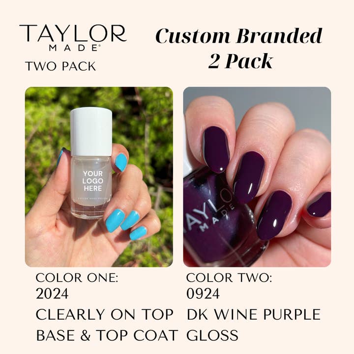 Taylor Made Polish - Vendita all'ingrosso Smalto per unghie - Smalto per unghie personalizzato: confezione da 2 a lunga tenuta + vegano + non tossico209