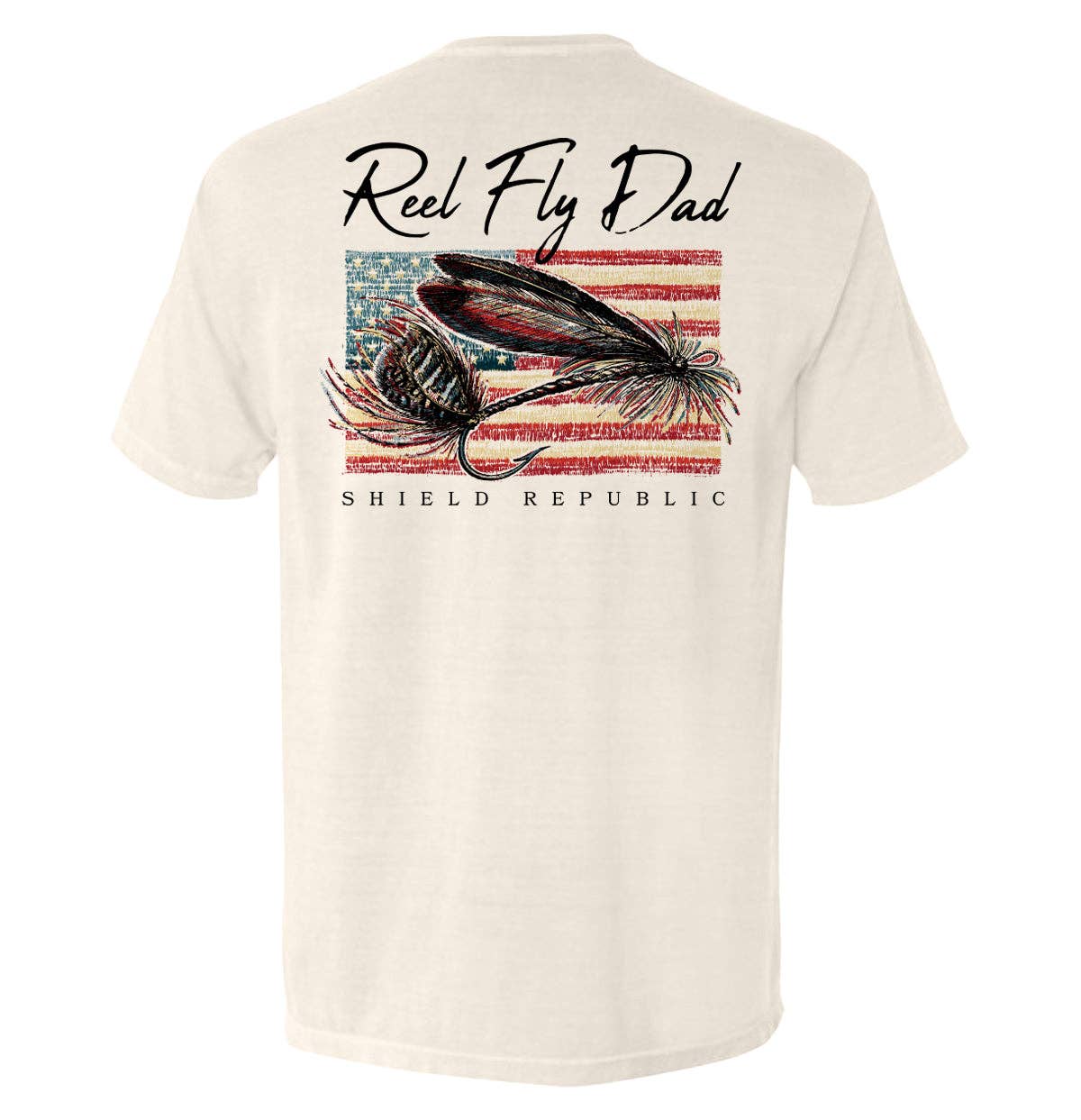 Shield Republic – wholesale Screen printed t-shirt – Men′s – Reel Fly Dad8