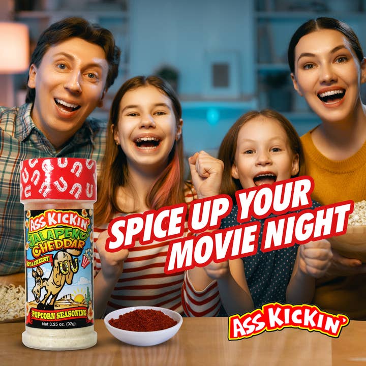 Southwest Specialty Food - Wholesale Dried Spice Mix - Ass Kickin’ Jalapeno Cheddar Popcorn Seasoning
